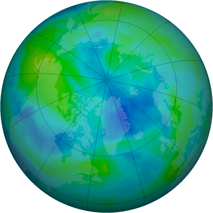 Arctic ozone map for 28 September 2012